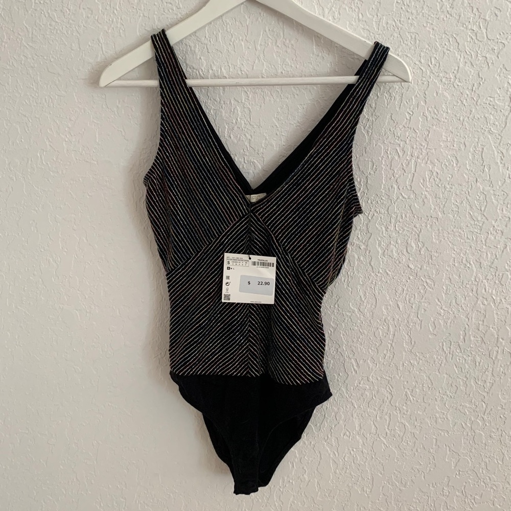 Zara knit bodysuit holiday NWT